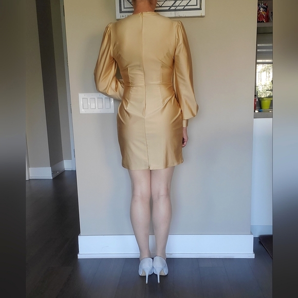 ๐ 5X HOST PICK ๐ Chelsea Golden Mini Dress ๐ - Picture 6 of 11